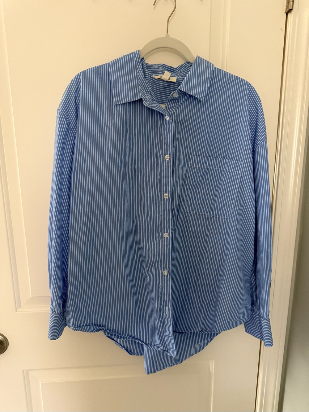 Classic Blue Stripe Button-Down Shirt